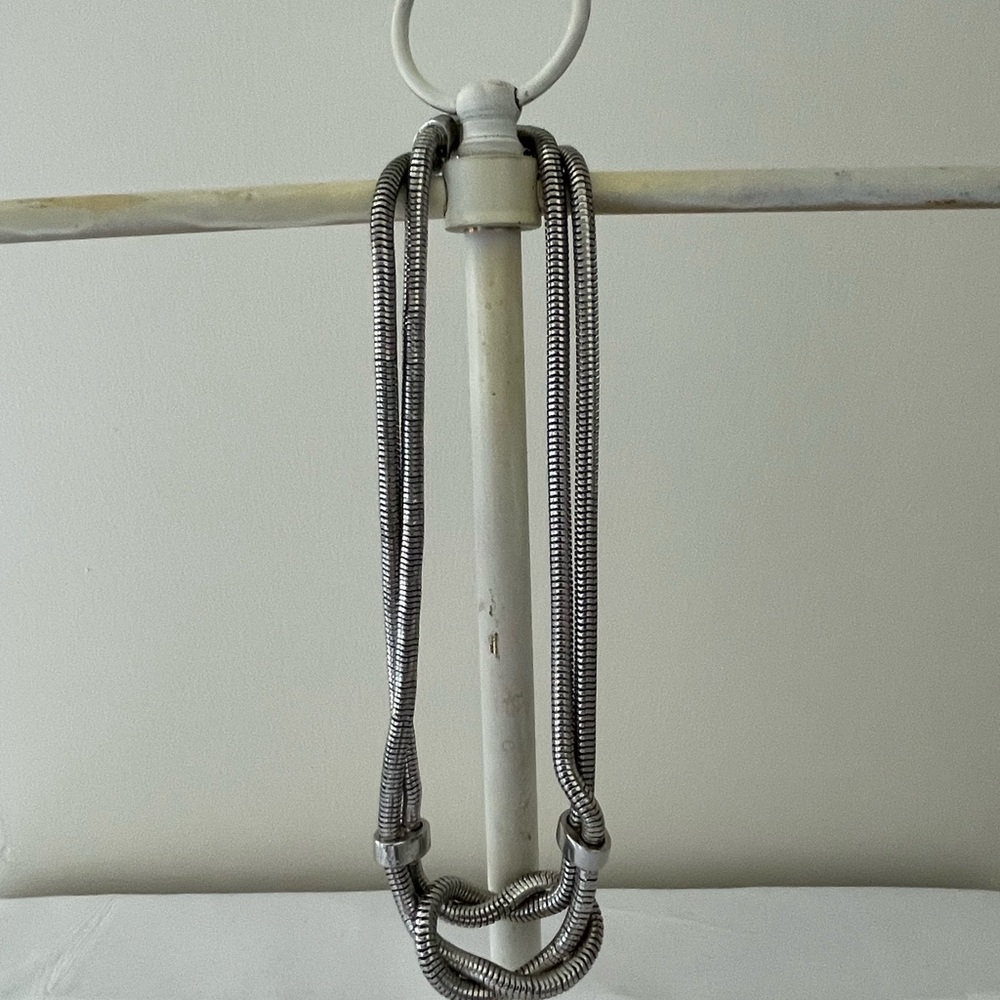 Source Unknown Silver Necklace - image 1